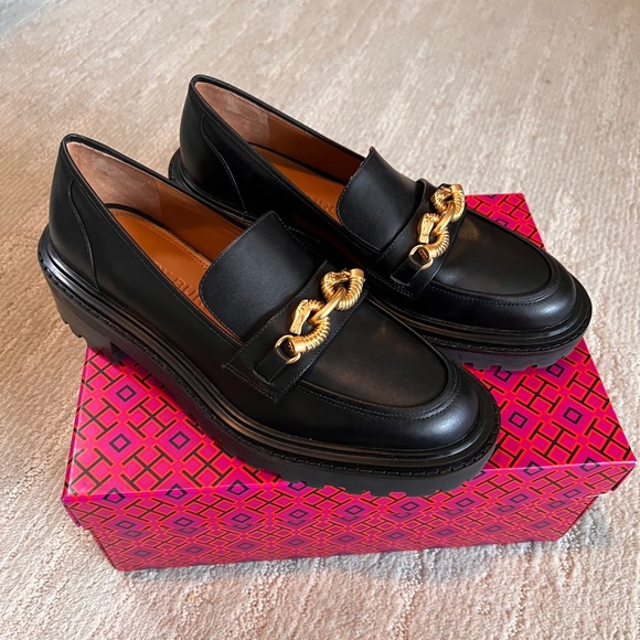Tory Burch | Shoes | New Tory Burch Jessa Lug Sole Black Bkack